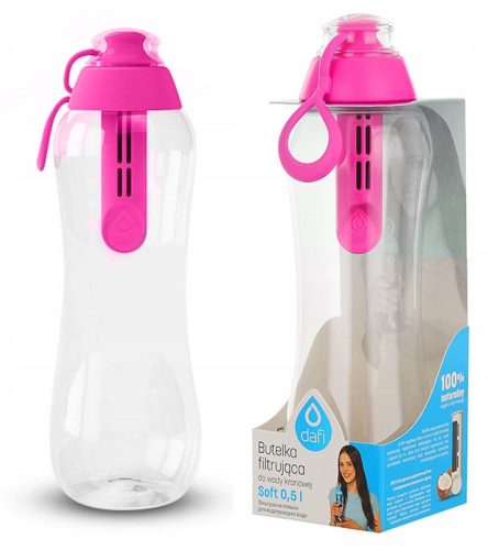  Dafi Soft filter bottle 0.5 l, pink