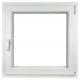 PVC window 90 x 90 / 900 x 900 RU white