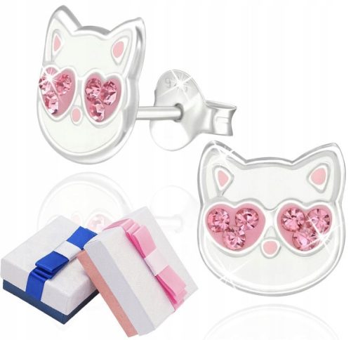  Children's earrings Mennica Bydgoszcz Silver Cats