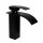 Granitan ELVA floor-standing washbasin faucet, black