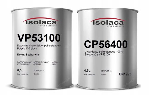 PEINTURE POLYURÉTHANE Transparent brillant ISOLACA + durci