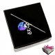  Women's bracelet Aurora kitty and crystal heart 20 cm silver