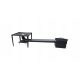  Fireplace base 50cm smokehouse deflector 2 pipes knee stove set