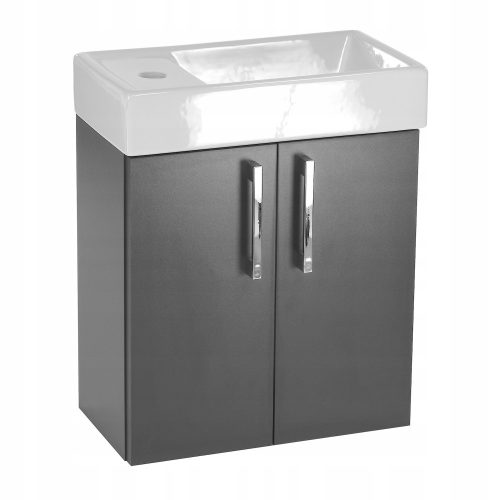 Paplinskimoebel Majorka graphite cabinet with washbasin 40x21,5x50 cm