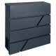 Mtec Modern Newspaper Box Anthracite