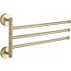 Bathroom Clothes Hanger Clothes Hanger with Movable Arm for Mexen Herrings, Yellow and Gold Tones