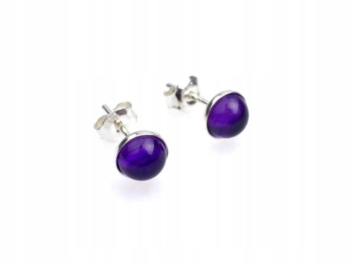  Ametrix earrings made of silver with natural amethyst stone