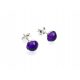  Ametrix earrings made of silver with natural amethyst stone