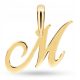  GOLDEN FASHIONABLE PENDANT LETTER M 585