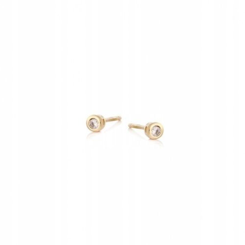  Gold-plated silver earrings with zircon ANIA KRUK