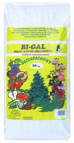  Organic, natural fertilizer Bi-Gal Granules 20 kg