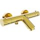 Mexen Kai, wall-mounted bathtub with two levers, gold