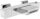  Mexen Cube, chrome, wall-mounted bathtub with two handles