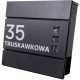 Domino mailbox, black