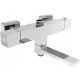 Mexen Cube, chrome, wall-mounted bathtub with two handles