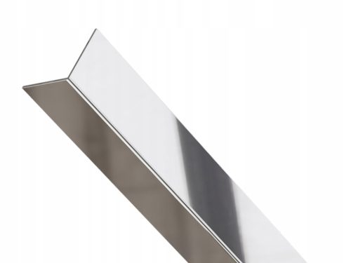 ANGLE SILVER SILVER SHINY METAL CORNER BAR 2 cm x 2 cm