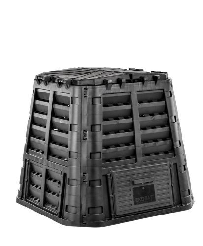  1-chamber composter Ekobat 480 l, black