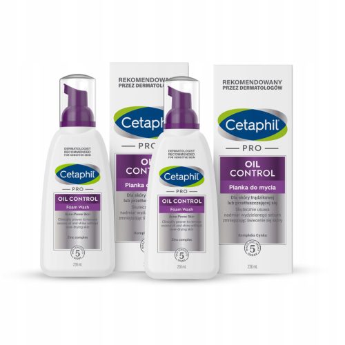 Cetaphil PRO Oil Control Foam Cleanser Twin Pack - 236ml Each