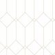 White wallpaper on non-field with golden geometric pattern