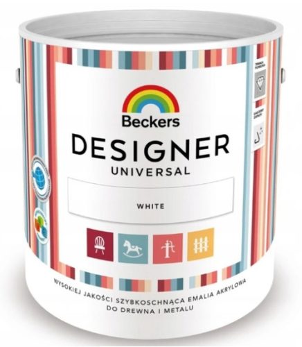  Beckers Designer Universal Acrylic Enamel white 1 l