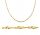  BEAUTIFUL GOLD TWISTED SINGAPORE CHAIN 45 CM 585