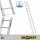 Drabest Leiter 3,98 m Aluminium 1 x 11 bis 150 kg