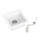 Moderno Sole single-bowl sink, grey granite tones