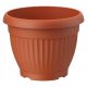  Form-Plastic flowerpot 40 cm x 40 x 31 cm diameter 40 cm plastic in orange tones