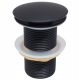 Round Click-Clack cap without overflow, Aqui, black