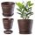  Flowerpot Kadax, 32.5 cm x 42 x 36 cm, diameter 42 cm, plastic in brown and beige tones