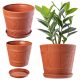  Kadax flowerpot 26 cm x 34 x 29.5 cm diameter 34 cm plastic in orange tones