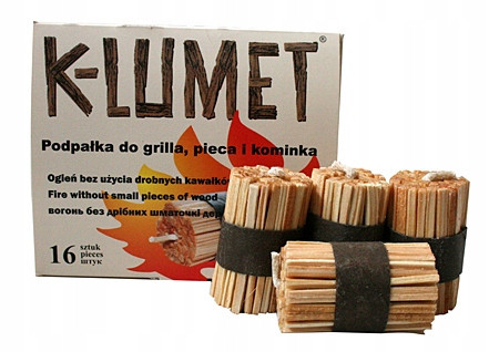 Briquettes, coals and lighters for grilling K-LUMET kindling 1.5 kg