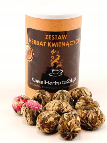  Set of 10 BEAUTIFUL flowering teas IN AN ECO CAN