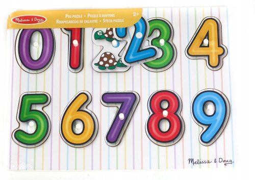  MELISSA DOUG WOODEN PUZZLE LEARNING NUMBERS AND DIGITS