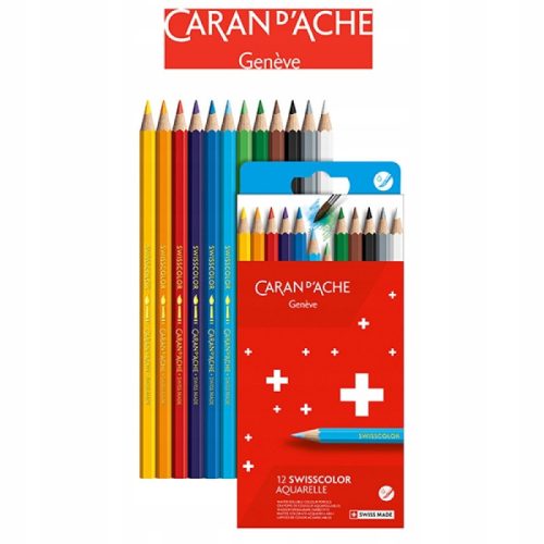  Caran d'Ache watercolor pencils 12 pcs.