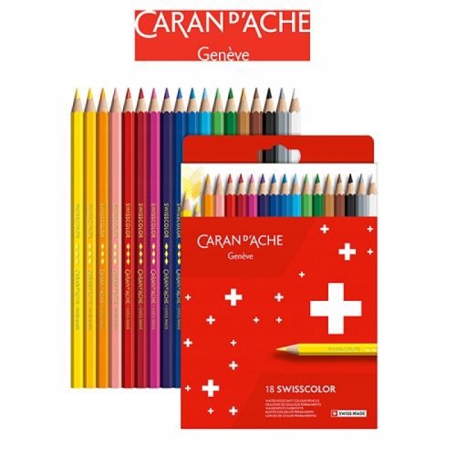  Caran d'Ache Swisscolor pencil pencils, 18 pieces