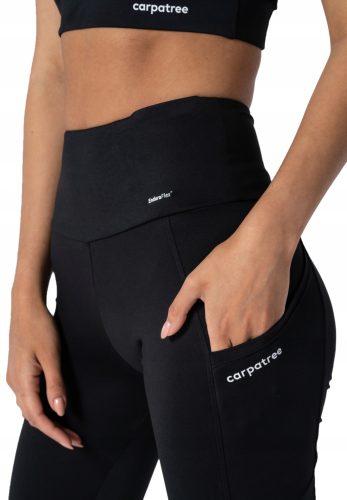  Women's sports leggings high waist pockets Libra Carpatree M black