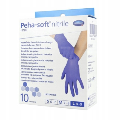  Peha-soft gloves Hartmann Peha-Soft Nitrile Fino size 9 - L 10 pairs