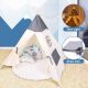 Garden houses for children Ricokids Tipi tent with lights blue